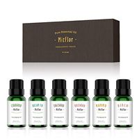 Woody Essential Oils Set, MitFlor 100% Pure Aromatherapy Therapeutic Woody Oils Kit Gift for Diffuser Massage. Cedarwood, Birch, Balsam fir, Rosewood, Eaglewood, Nanmu essential oils, 6×10ml