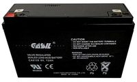 Zeus PC12-6F2 6V 12Ah Sealed Lead Acid - AGM - VRLA Replacement Battery by Casil