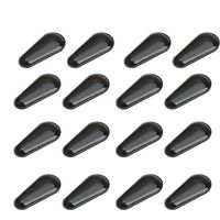 8 Pairs Black Silicone Eyeglasses Nose Pads - Water Droplet Shape Non-Slip 1.8 mm Adhesive Silicone Sunglasses Nose Pads