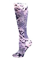 Celeste Stein Therapeutic Compression Socks, Black Rattlesnake, 15-20 mmHg, Moderate