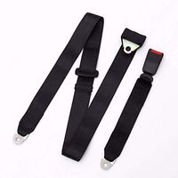 LRWSB 18CM 3-Point Seat Belt for Buses Forklift Car Travel RV Van Golf Cart Black