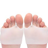 Half Toe Sleeve Gel Metatarsal Pads by SLIMTOES - Ball of Foot Cushion Forefoot Insoles for Metatarsal Support Neuroma Pain Relief - 2 Pieces - for Men and Women