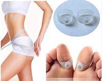 4Pcs/2Pair Beauty Magnet Lose Weight Reduce Body Toe Ring Slim Loss Sticker Silicon Foot Massager Foot Care Fat Burner