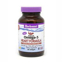 BlueBonnet Nutrition Omega-3 Heart Formula Softgels, 60 Count