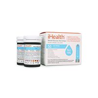 Upgraded iHealth Blood Glucose Test Strips (50 Count), Latest Version Blood Sugar Test, Precision Sugar Measurement for Diabetics, Strips Work only in iHealth Glucose Meters