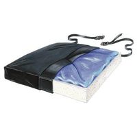 Wheel Chair Cushion Gel-Foam Vinyl With LSI Cover Straps To W/C, 20X16X1.5 Inches, 1 ea