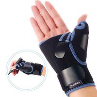Velpeau Wrist Brace with Thumb Spica Splint for De Quervain's Tenosynovitis, Carpal Tunnel Pain, Stabilizer for Tendonitis, Arthritis, Sprains & Fracture Forearm Support Cast (Short, Right Hand-L)