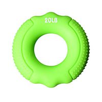 KNDDYY Grip Strength Trainer,Hand Grip Strengthener,Forearm Grip Workout,Grip Trainer Silicone Rings for Rock Climbing (20LB)