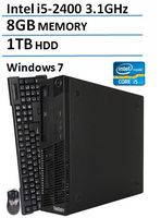 2016 Lenovo ThinkCentre M81 High Performance Small Factor Desktop Computer, Intel Core i5 Processor 3.1GHz, 8GB RAM, 1TB HDD, DVD RW; Windows 7 Professional (Renewed)