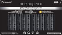 Panasonic BK-3HCCA12FA eneloop Pro AA High Capacity Ni-MH Pre-Charged Rechargeable Batteries, 12 Pack