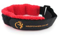 Magnetic Therapy Band-Sports Recovery Aid-Adjustable Magnetic Bracelet-N52 Grade Neodymium Rare Earth Magnets-Microfiber Covering-Includes Carry Pouch by N52Power (Small, Black-Red)