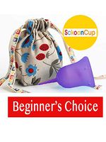 SckoonCup Beginner Choice Menstrual Cup - Made in USA - FDA Registered - Organic Cotton Pouch - Sckoon Menstrual Cup (Small, Sckooncup Purple)