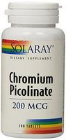 Solaray Chromium Picolinate Tablets, 200 mcg, 200 Count
