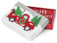 Tree Farm Christmas Red Truck Gift Card Holder, 3-7/16x2-3/16x9/16"