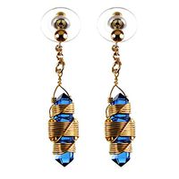 Buddha Maitreya The Christ Etheric Weaver® Earrings in 12k Gold-Fill Wire - Quartz Crystal Vibrational Healing Tools