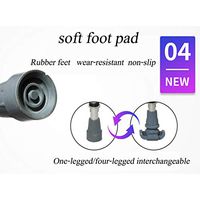 Crutches, Aluminum Cane Spring Shock Absorbers Six Gear Position Adjustment Height, Suitable for The Elderly and Disabled People with Reduced Mobility,Medium