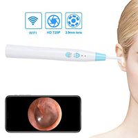 Visual Ear Spoon, Earwax Removal Tool with Camera, Wireless USB Ear Cleaning Endoscope with 6 LED Lights, HD Ear Otoscope Inspection,IP67 Waterproof