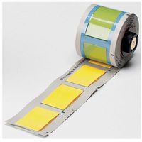 Brady M71-1000-1-342YL BMP71 PermaSleeve Wire Marker Sleeves, 1.660" Height, 1.015" Width, Polyolefin (B-342) Yellow (Roll of 50)