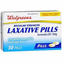 Walgreens Unflavored Laxative Pills, 30 ea