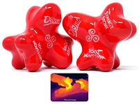 Divine (Fire)(Set of 2) Synergy Stones - Pro Hot Stone Massage Tools - Blend Heat, Relaxing and Therapeutic Massage for Deep Muscle Tension Relief - Free YouTube Training Videos