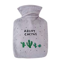 Cute Hot Water Bottle,Lumumi Cartoon Plush Warm Water Bag Explosion-Proof Water Injection Hot Water