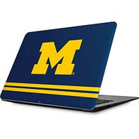 Skinit Decal Laptop Skin for MacBook Air 13.3 (2010-2017) - Officially Licensed College Michigan Logo Striped Design