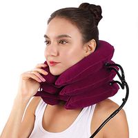 Cervical Neck Traction Device - Inflatable & Adjustable Neck Support - Comfortable at Home Traction for Neck Pain Relief
