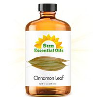 Cinnamon Leaf Essential Oil (Huge 8oz Bottle) Bulk Cinnamon Leaf Oil - 8 Ounce