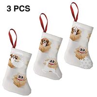 Christmas Tree and Fireplace Decoration Set of Cute Animals Sitting in Cardboard Boxes Inspiring for Funny Xmas Party