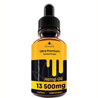 Hemp Oil Extract 13 500 mg, All-Natural Drops for Pain, Stress, Anxiety Relief, Restful Sleep