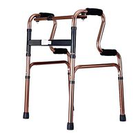 ZHPRZD Disabled Walker Disabled Walking Frame Elderly Walker Assisted Walker Without Wheels 4 Feet Rose Gold Color