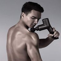 ZHLXZ Hand held Deep Muscle Fascia Massage Gun, Cordless Rechargeable Deep Tissue Massager&Portable,Device Massage Body Relax Tools,4 Massage Head