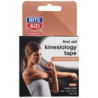 Rite Aid First Aid Kinesiology Tape Strips, Beige - 20 ct