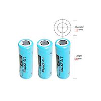 A Lithium Battery ICR17500 Rechargable 3.7V 1100mAh Battery 3pcs