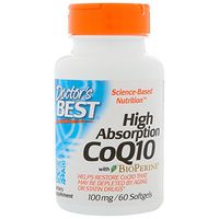 Doctors Best High Absorption Coq10 W/ Bioperine, 60sg 100 mg