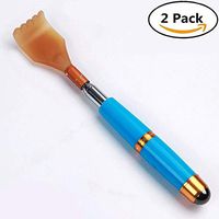 WYYD Back Scratcher for Men Extendable Stainless Steel Grip Rod Telescopic to 21 inches, Claw Back Scratchers Telescoping for Adults/Women/Kids Portable Hand Massager (2 PCS)