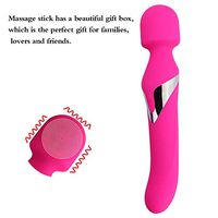 Wyfcl Sports Compact Electric Rod Massager, Remote Control, USB Charging, 20 Times Multiple Vibration (Color : Pink)