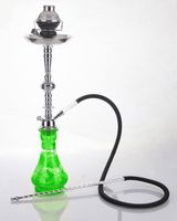 1 hose 23" Salam Green Hookah Shisha Nargila water glass vase pipes smoke sale