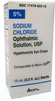Akorn Sodium Chloride Solution Eye Drops - 0.5 oz, Pack of 3