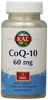 KAL CoQ-10 Softgels, 60 mg, 60 Count