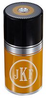 Personalized Visol Black and Yellow Big Joe 7 Cigar Travel/Desk Humidor - Free Engraving (Roman Monogram)