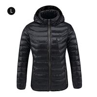 keruite Electric Heated Down Jacket Warmer Cloth for Adult,Thick Heated Warm Jacket Coat with USB Charged for Winter Outdoor Camping Hiking Fishing