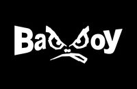 Bad Boy Retro Decal Sticker - White - 5"