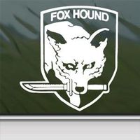 Metal Gear Solid Fox Hound 23" Car Window Wall Macbook Notebook Laptop Vinyl Decal