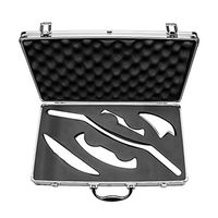 Gift2U 5PCS Gua Sha Scraping Massage Tool,Myofascial Tool Kit Stainless Steel Soft Tissue Mobilization Tool with Aluminum Box, Can be Usded as Special Physical Therapy Tools
