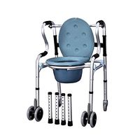 SMFYY Elderly Squatting Chair, Disabled Aluminum Alloy Toilet, Pregnant Woman Toilet, Massage Medical Equipment Walker Bath Chair Heightening Device