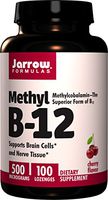 Jarrow Formulas Methyl B-12 500 mcg, Supports Brain Cells & Nerve Tissue, 100 Lozenges