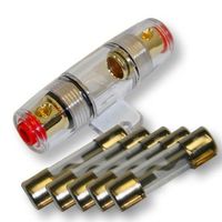 American Terminal 5 pack 80 Amp Inline AGU Fuse Holder Fits 4 8 10 Gauge Wire