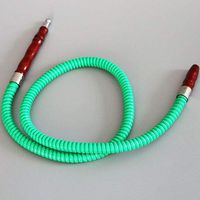 Green : Hookah Hose narguile Tube PU Shisha Accessories Chicha Pipe Smoking kit Tobacco Tool Wooden stem Nargile Part 95cm Long