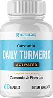 NativePath - Daily Activated Turmeric (60-Count) - 30-Day Supply - 1200+ Mg of Turmeric Per Serving - Curcumin and Piperine for Max Absorption - Up to 2,000% More Bioavailable